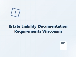 Estate Liability Documentation Requirements Wisconsin